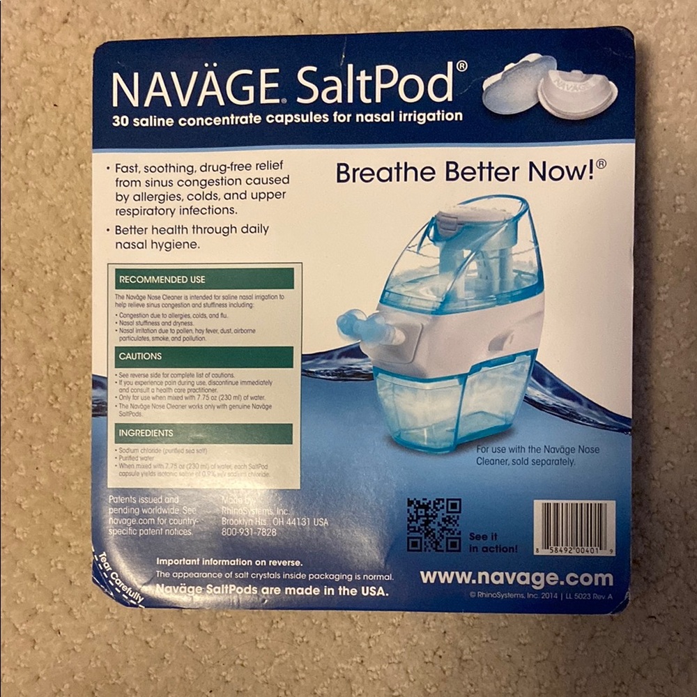 NAVAGE SaltPod Capsules for Nasal Irrigation
